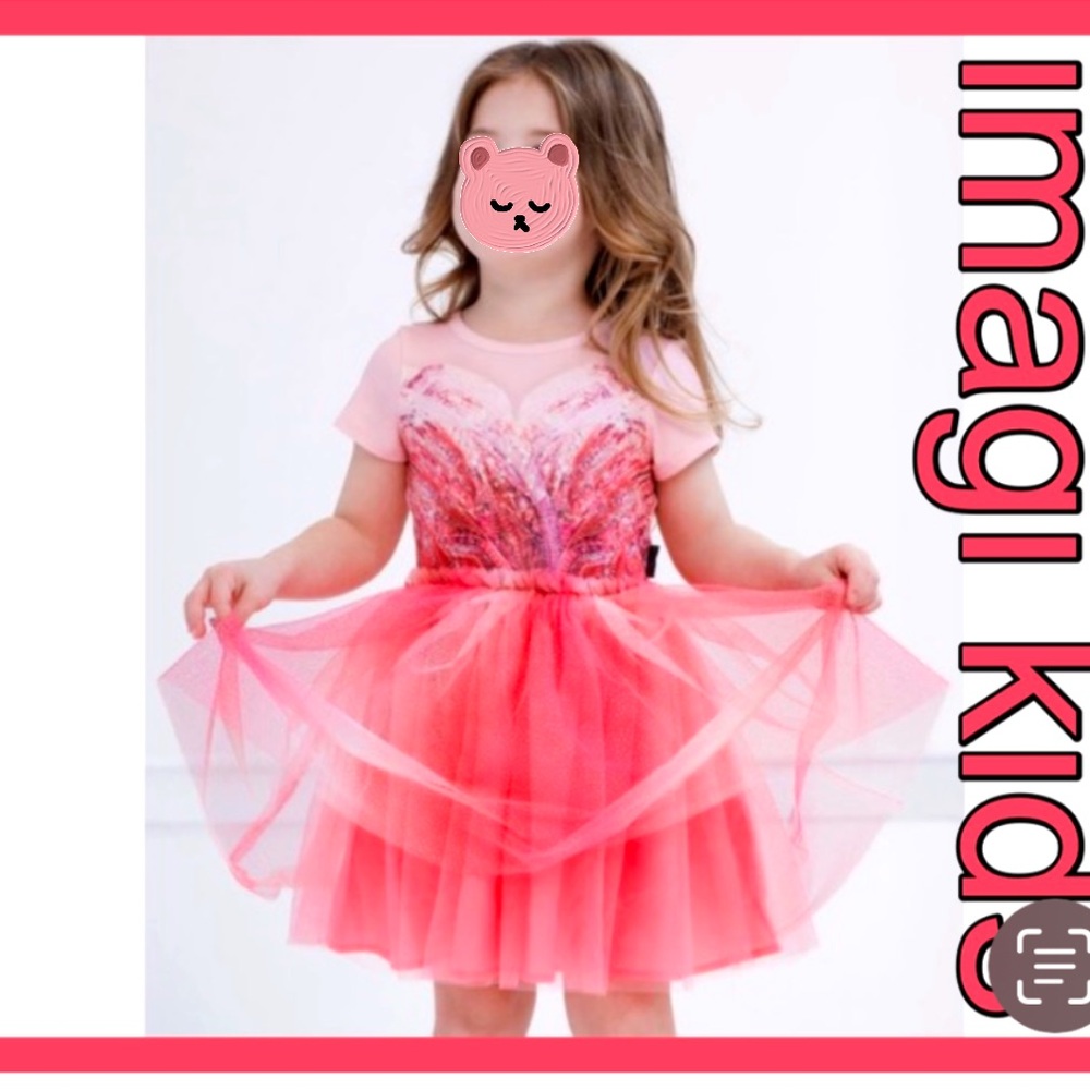 IMAGI KIDS “WICKED” PLAY DRESS W/ATTACHED TULLE SKIRT SZ 3T
